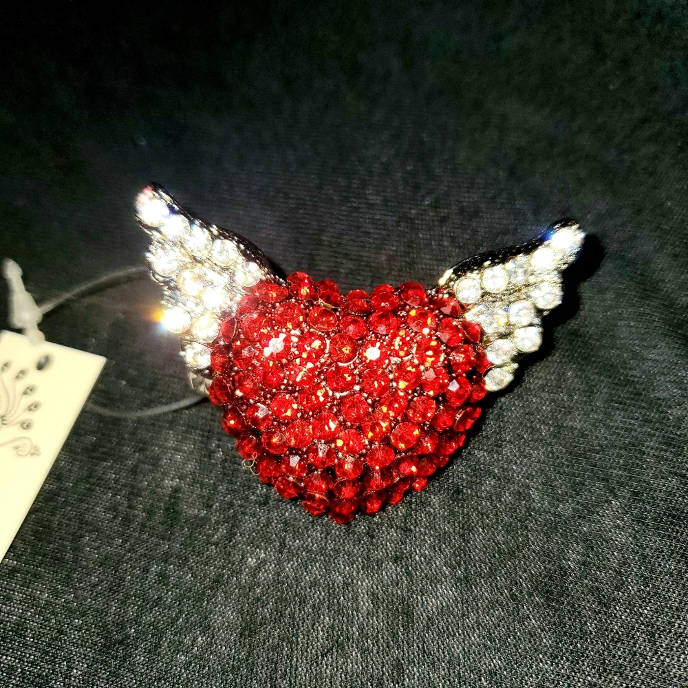 Tattoo Heart REAL Crystal Ring